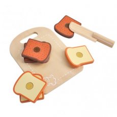 MamaMemo Keuken Houten speelgoed Brood Snijden met plank