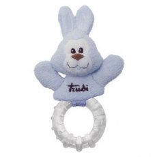 Trudi baby Teething Ring Rabbit Light Blue