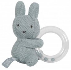Miffy teething ring green knitted