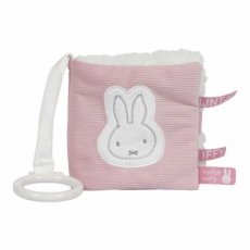 Miffy Buggy Book Pink Ribbed Fabric
