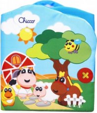 000.004.678 Chicco baby crinkle book - Farm animals