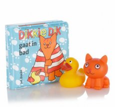 Baby Bath Booklet Dikkie Dik takes a bath + 2 water sprayers DUTCH