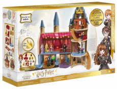 Wizarding World Harry Potter, Magical Minis Zweinstein Kasteel met 12 accessoires, lichtjes, geluiden en Hermelien-actiefiguur