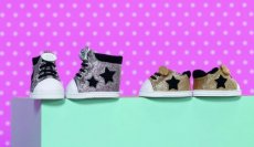 Zilver Baby Born Glitter Stars Sneakers
